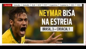 A Bola (Portugal): "Neymar glänzt bei Debüt"