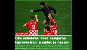 24Sata (Kroatien): "Hawkeye: Fred fällt bewusst provozierend, der Schiedsrichter fällt hinein"