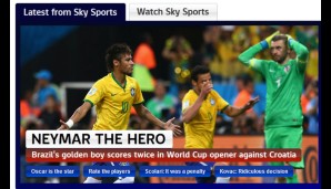 Sky Sport News (England): "Neymar, der Held"