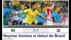 Sport (Spanien): "Neymar erleuchtet das Debüt Brasiliens"