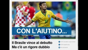 Tuttosport (Italien): "Mit Hilfe... Brasilien gewinnt das Debüt, es bleiben aber strenge Zweifel"