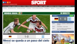 Bei den spanischsprachigen Medien steht ebenfalls ein Argentinier im Vordergrund. Messi fehlt ein Teil