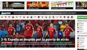 Spanien verlässt die internationale Fußball-Bühne - und zwar durch die Hintertüre. Das behauptet zumindest "Mundo Deportivo"