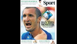 "BAN THIS MONSTER" - Der "Daily Telegraph" fordert in seiner Printversion unmittelbare Konsequenzen für Suarez