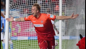 Rang 3: Philipp Hofmann vom 1. FC Kaiserslautern (1 Tor)