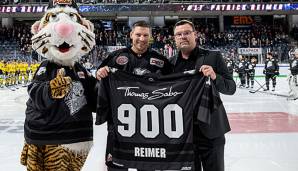 Patrick Reimer feierte ein ganz besonderes Jubiläum: Er bestritt sein 900. DEL-Spiel.