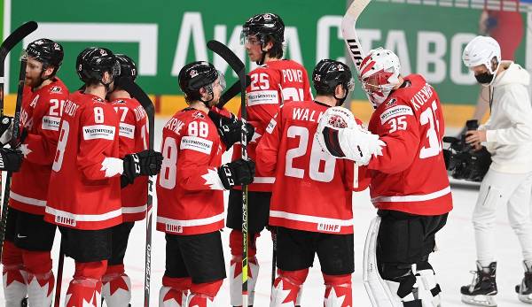 Im vierten Anlauf ist Kanada bei der Eishockey-WM in Riga der erste Sieg gelungen.