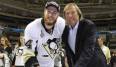 Erich Kühnhackl mit Sohn Tom nach dem Stanley-Cup-Triumph der Penguins 2016.