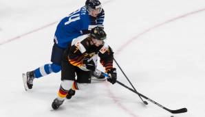 Deutschland (r.: Florian Elias) trifft heute bei der U20-WM auf Finnland.