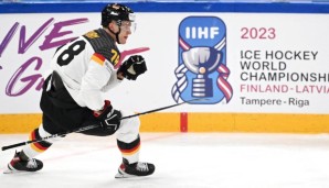 Für Nico Sturm geht es mit dem DEB-Team bei der Eishockey-WM heute gegen Frankreich.