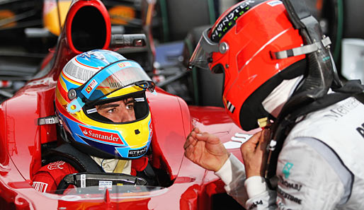 Michael Schumacher sieht sich 2011 auf Augenhöhe mit Fernando Alonso