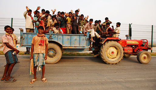 Rund um die Strecke in Indien gibt es noch eine ganze Menge Arbeit zu tun