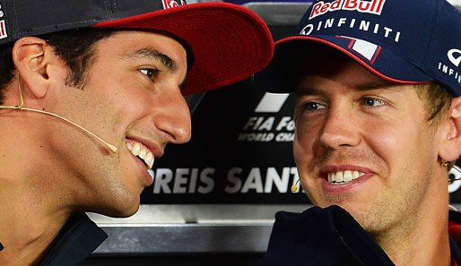 Sebastian Vettel bekommt von Red Bull 2014 Daniel Ricciardo an die Seite gestellt