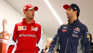 Haste mal 'nen Motor? Daniel Ricciardo könnte künftig das gleiche Triebwerk wie Sebastian Vettel fahren