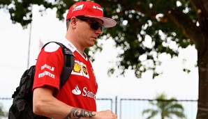 Kimi Räikkönen hatte am Freitag Probleme