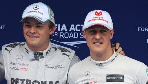 Nico Rosberg und Michael Schumacher waren zwei Jahre Teamkollegen