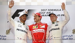 Vettel gewann den Großen Preis von Bahrain vor Hamilton und Bottas