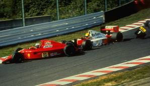 Senna-Prost-Crash, 1990: Wie im Vorjahr kollidieren die beiden Erzrivalen im japanischen Suzuka. Diesmal bleibt Senna für seinen Abschuss unbestraft, sodass er sich nun zum zweiten Mal Champion nennen darf.