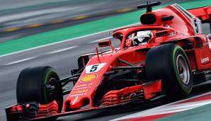 Formel-1-Tests: Sebastian Vettel mit Fleißarbeit am Vormittag.