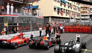 Daniel Ricciardo setzte sich in Monaco vor Sebastian Vettel und Lewis Hamilton durch.