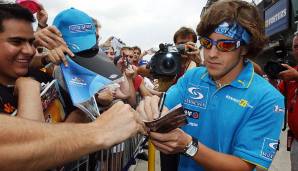2004 verläuft hingegen unspektakulär. Im Gegensatz zu Teamkollege Trulli bleibt Alonso ohne Sieg.