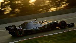 Lewis Hamilton kam am letzten Testtag an die Zeit der Ferrari heran.