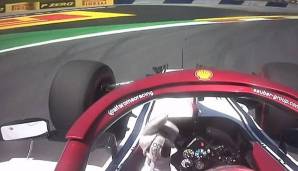 Kimi Räikkönen zeigte Lewis Hamilton den Mittelfinger.