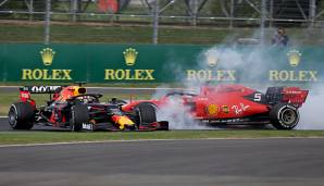 Sebastian Vettel und Max Verstappen kollidierten beim Großbritannien-GP.