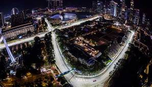Ein Highlight in der Formel-1-Saison: Das Nachtrennen in Singapur auf dem Marina Bay Street Circuit.