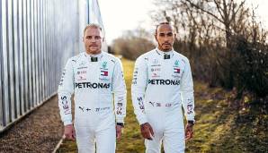 Im Cockpit der Silberpfeile sitzen auch in diesem Jahr Weltmeister Lewis Hamilton und Valtteri Bottas.