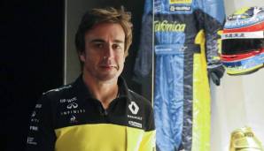 FERNANDO ALONSO: Nach zwei Jahren Auszeit greift der zweimalige Weltmeister noch einmal an. Bereits zum dritten Mal wird er nun für Renault fahren. Das Team hatte ebenfalls mit Sebastian Vettel verhandelt.