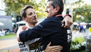 Werden nach dem Horrorunfall am Sonntag miteinander sprechen: Haas-Teamchef Günter Steiner und Romain Grosjean.