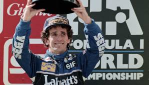 Platz 6 – ALAIN PROST: Vor allem sein legendärer Zweikampf mit Teamkollege Ayrton Senna sollte in die Geschichte eingehen. Prost gab dabei meist den besonneneren Part ab, war aber definitiv auch kein Unschuldslamm.