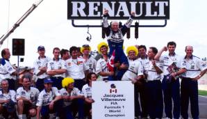 Der Deutsche konnte das Rennen nicht beenden, Villeneuve wurde Dritter und sicherte sich den Titel. Anders als beim Crash mit Hill drei Jahre zuvor gab es diesmal kaum Zweifel an Schumis Schuld am Unfall - dem Kerpener wurden alle WM-Punkte aberkannt.