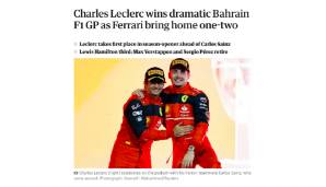Guardian: "Die neue Ära der Formel 1 hätte sich keinen besseren Auftakt wünschen können als das Drama, den Triumph und das Desaster des Saisonauftakts in Bahrain."