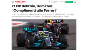 Corriere dello Sport: "Ferrari ist der einzige Herrscher der Formel 1. Die Scuderia startet souverän in die neue Saison mit einem Erfolgshunger, der jenem von Mercedes in den vergangenen Jahren ähnelt.