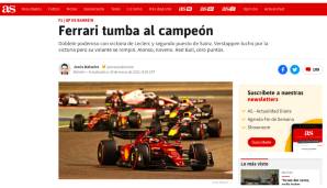 Spanien - As: "Rote Rache, Ferrari ist wieder da. Hamilton wurde Dritter mit dem schlechtesten Mercedes des Hybrid-Zeitalters. Mega-Desaster für Red Bull. Meisterleistung von Leclerc, der das Rennen mit seiner Eisenfaust dominierte."