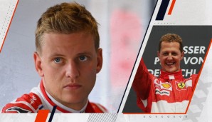 Mick Schumacher (l.) wird aller Voraussicht nicht an die Erfolge seines Vaters Michael (r.) anknüpfen können.