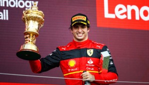 Sieg in Silverstone: Carlos Sainz gewann 2022 den GP von Großbritannien.