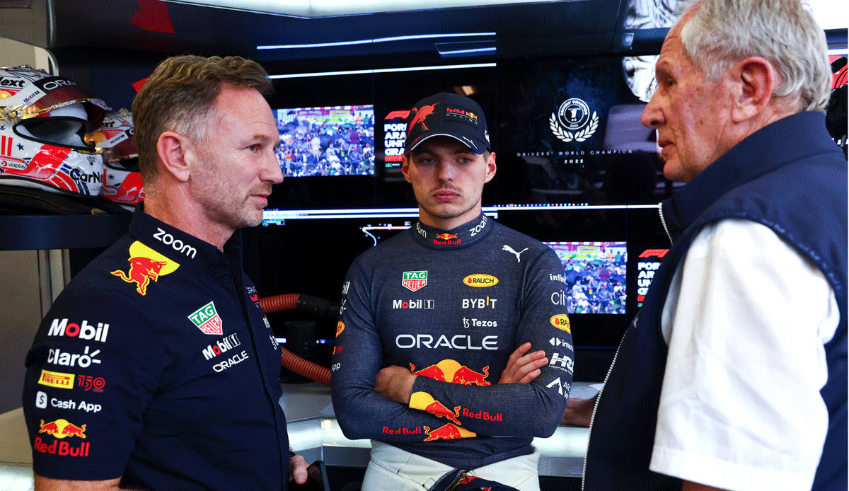 Christian Horner, Max Verstappen, Helmut Marko