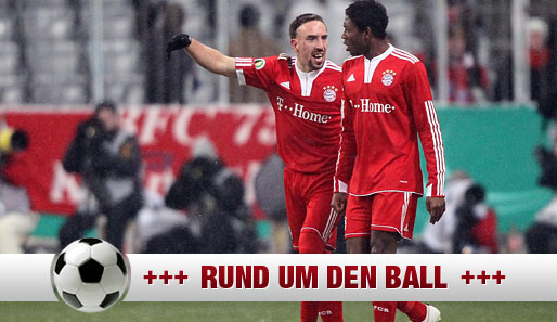David Alaba (r.) ist der jüngste Spieler, der je in einem Pflichtspiel für den FC Bayern auflief