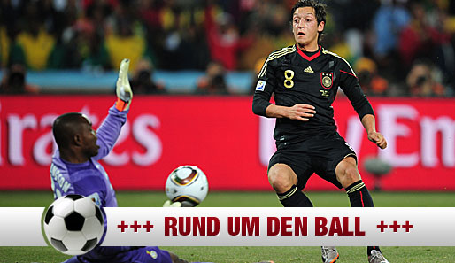 Mesut Özil erzielte gegen Ghana sein erstes WM-Tor für Deutschland