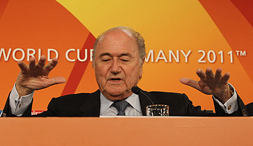 FIFA-Präsident Joseph S. Blatter kündigte scharfe Sanktionen für Wettbetrüger an
