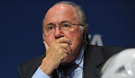 FIFA-Präsident Sepp Blatter plädiert für Torkameras