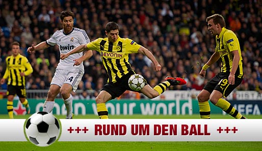 Letzte Saison im BVB-Trikot? Robert Lewandowski (M.) steht vor dem Absprung aus Dortmund