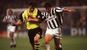 UEFA-Cup-Halbfinale 1994/95 gegen Juventus Turin - 2:2 und 1:2. Nach einem hitzigen 2:2 im Stadio delle Alpi, konnte sich die Alte Dame im Rückspiel knapp durchsetzen. Überragender Mann war einmal mehr Roberto Baggio.