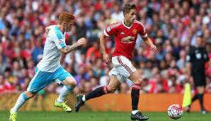 5. Platz: Manchester United - 24 Spieler (rechts im Bild: Adnan Januzaj)
