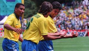 BEBETOS BABY: Der vielleicht berühmteste Torjubel überhaupt? Brasiliens Bebeto feierte bei der WM 1994 in den USA die Geburt seines Sohnes Mattheus Oliveira. Der spielt übrigens derzeit für Vitoria Guimaraes.