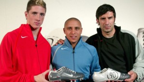 Nike Air Zoom Total 90 III: Das Nachfolge-Modell des Zoom II - hier halten Fernando Torres, Roberto Carlos und Luis Figo als Models her und präsentieren einen der legendärsten Fußballschuhe der jüngeren Vergangenheit. Da werden Kindheitserinnerungen wach.