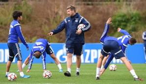 Hübscher leitet das Training.